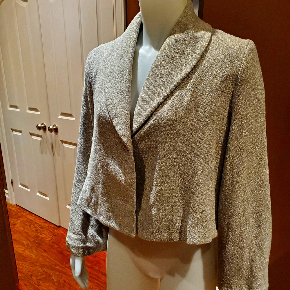 VINTAGE Cropped wool blazer